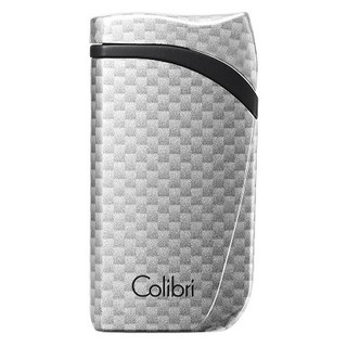 Зажигалка сигарная Colibri Falcon, серебристый карбон